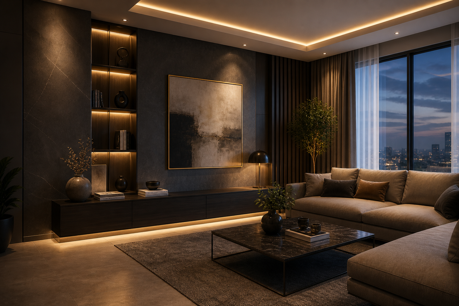 Interior design work