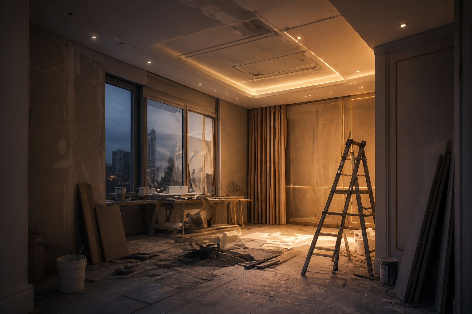 Renovation construction work